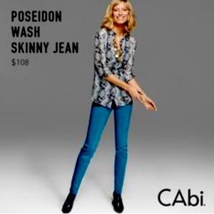 CAbi Women’s Poseidon Wash Skinny Jeans Size 2